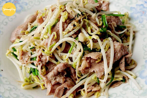 thịt bò xào giá cả nhà đều mê