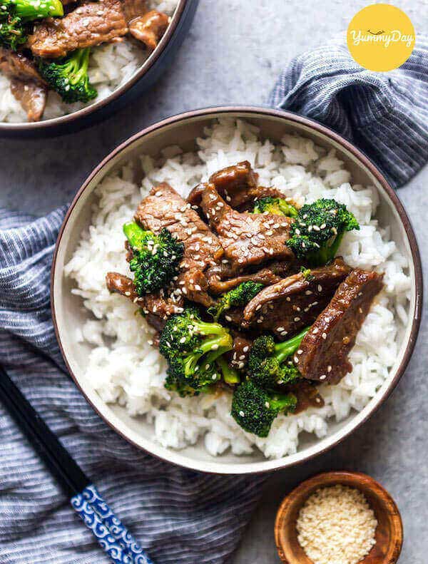 thịt bò xào súp lơ ngon hấp dẫn