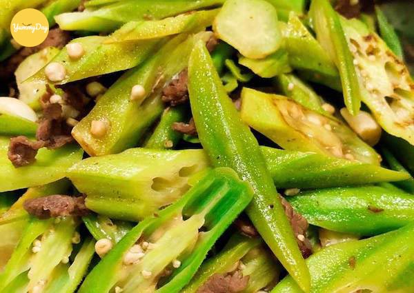 thịt bò xào với đậu bắp ngon mê ly