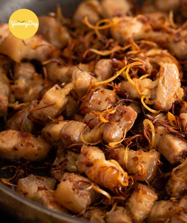 Thịt heo chiên sả thơm lừng