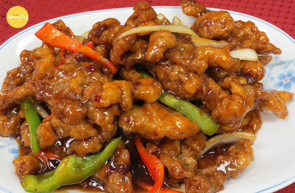Thịt heo sa tế đầy đê mê
