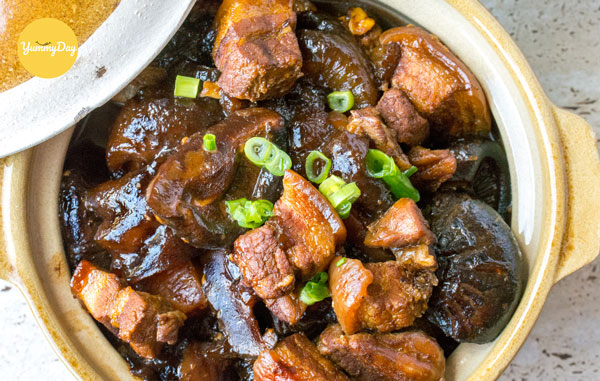 Thịt heo kho nấm quá ngon
