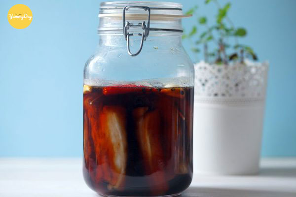 Thành phẩm thịt heo ngâm mắm