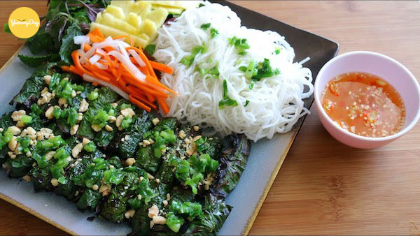 Thịt nướng lá lốt hấp dẫn