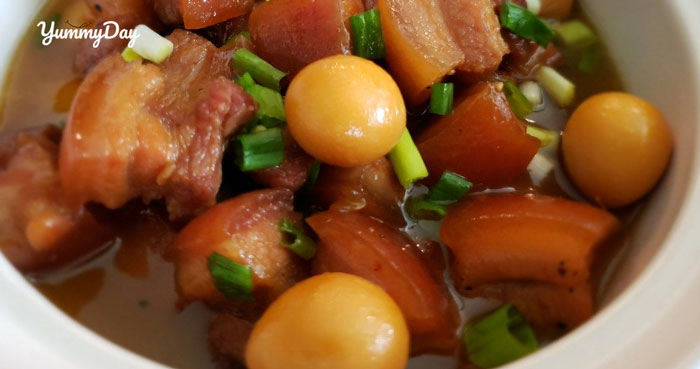 Cách làm thịt kho trứng cút nước dừa ngon khó cưỡng