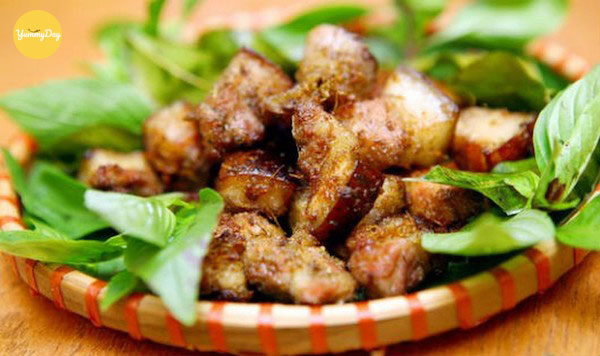 Thành phẩm món thịt lợn nướng riềng mẻ