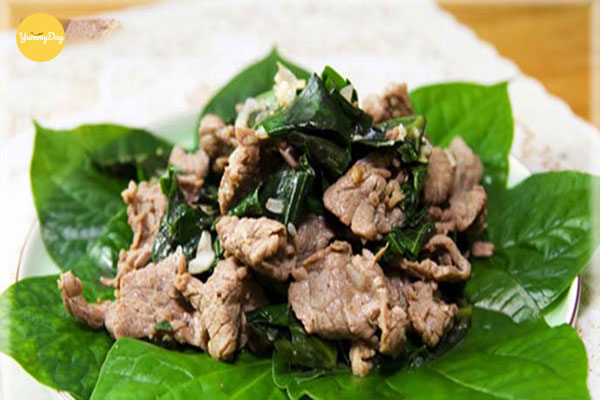 Thịt heo rừng xào lá lốt lạ miệng cho thực đơn cuối tuần
