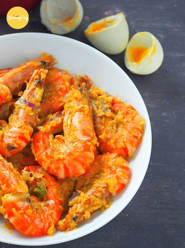 Món tôm chiên trứng muối vô cùng hâp dẫn