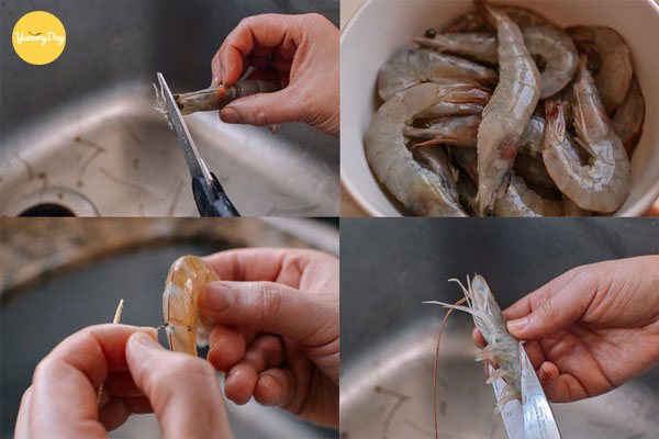 Cách sơ chế tôm sú