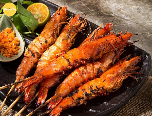 Món tôm nướng mật ong đậm đà