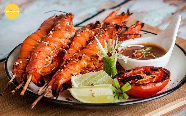 Tôm nướng muối ớt ngon xỉu up xỉu down