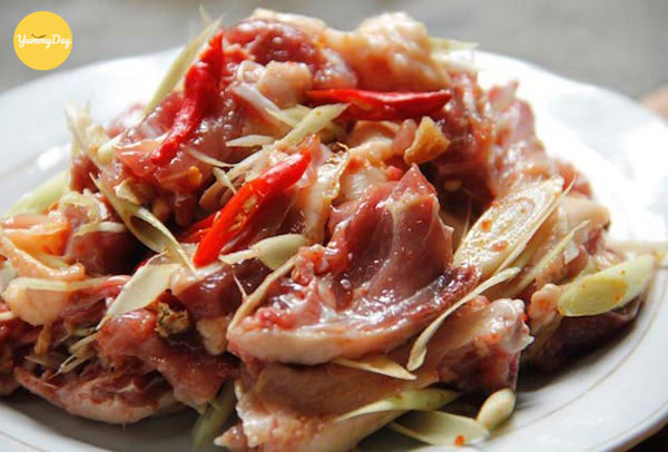 Ướp thịt vịt kho sả ớt