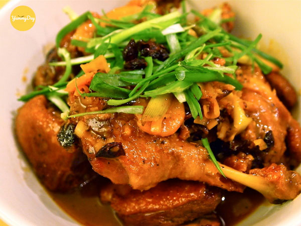 Thành phẩm vịt nấu cam ngon ngất ngây