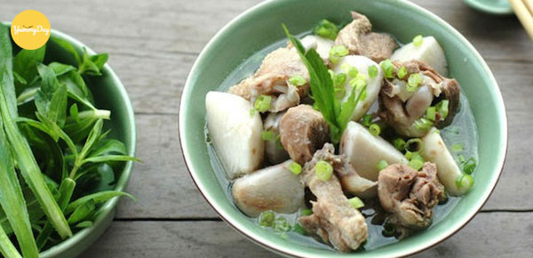 Vịt nấu khoai sọ thanh mát và đầy bổ dưỡng