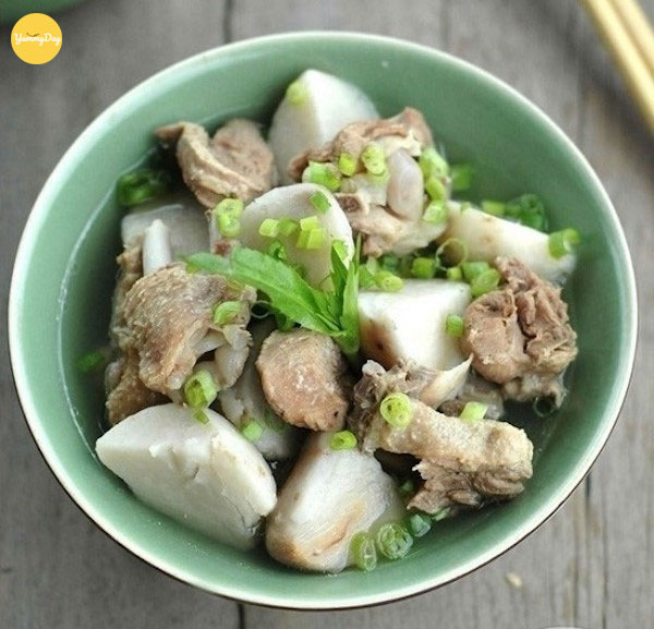 Thành phẩm vịt nấu khoai sọ