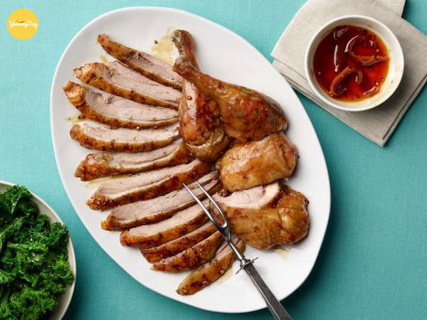 Thành phẩm món vịt xào chua ngọt