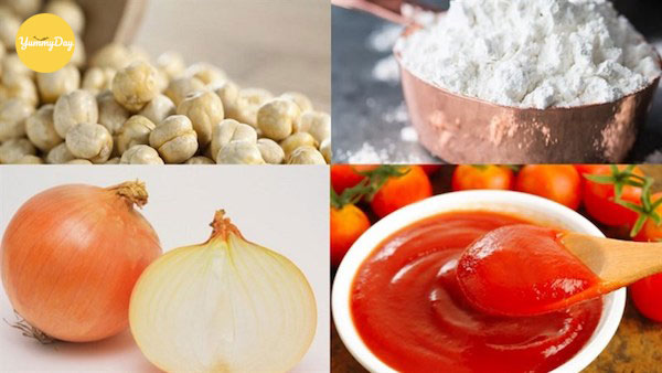 Nguyên liệu làm xúc xích từ đậu gà